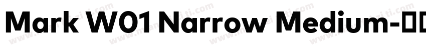 Mark W01 Narrow Medium字体转换